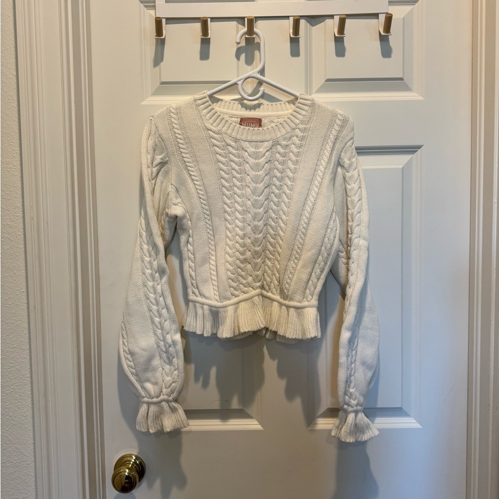 Show Me Your MuMu Ivory Knit Sweater